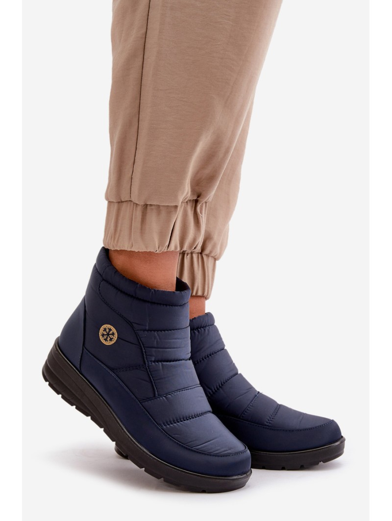 Women's Insulated Snow Boots Navy Helis