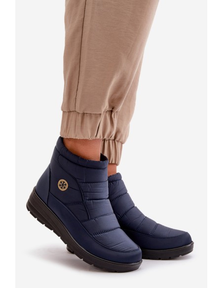 Women's Insulated Snow Boots Navy Helis