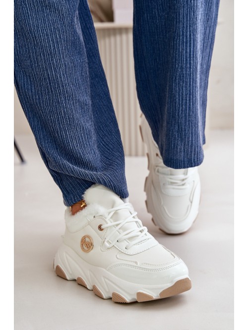 Women's Sports Shoes Laced Insulated On Platform White Verioras 2