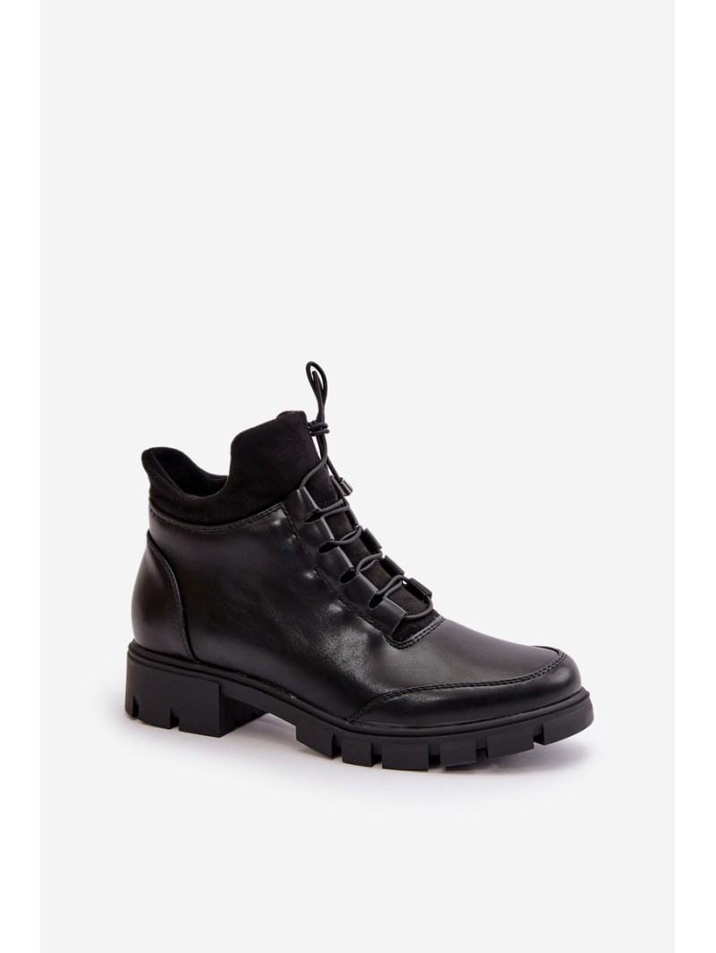 Low Women's Insulated Boots Made Of Eco Leather Black Erisabelle