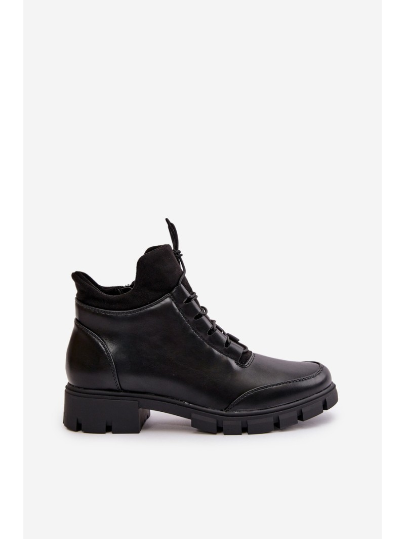 Low Women's Insulated Boots Made Of Eco Leather Black Erisabelle
