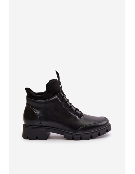Low Women's Insulated Boots Made Of Eco Leather Black Erisabelle