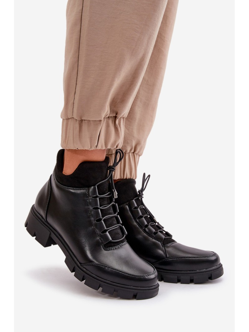 Low Women's Insulated Boots Made Of Eco Leather Black Erisabelle