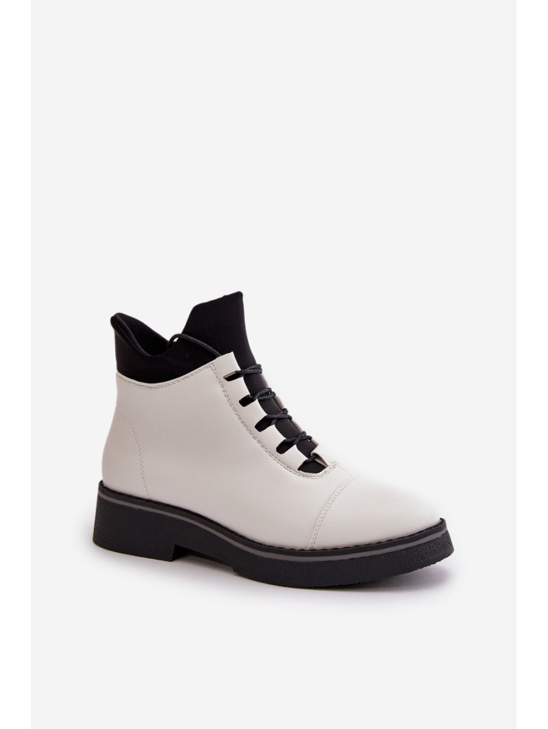 Low Women's Boots Insulated Eco Leather Beige Erisabelle