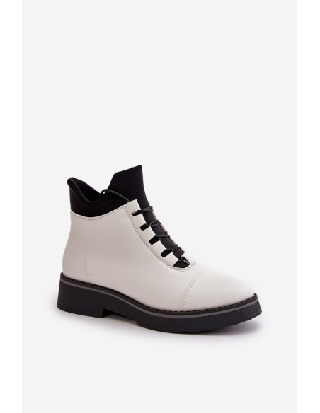 Low Women's Boots Insulated Eco Leather Beige Erisabelle