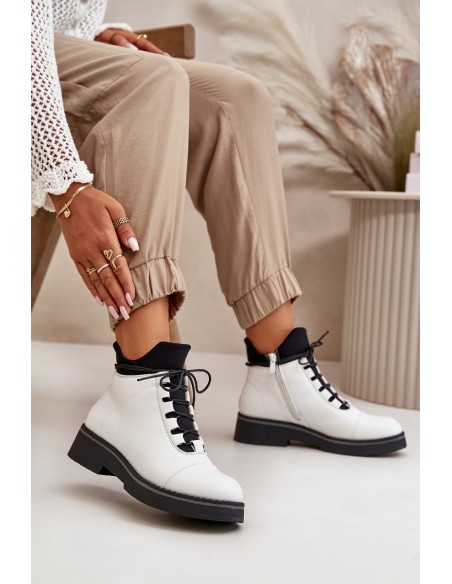 Low Women's Boots Insulated Eco Leather Beige Erisabelle