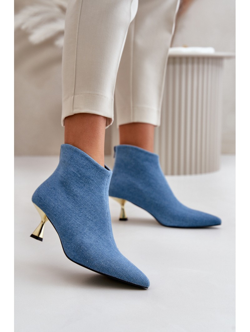 Jeans Heels Blue Eberpia