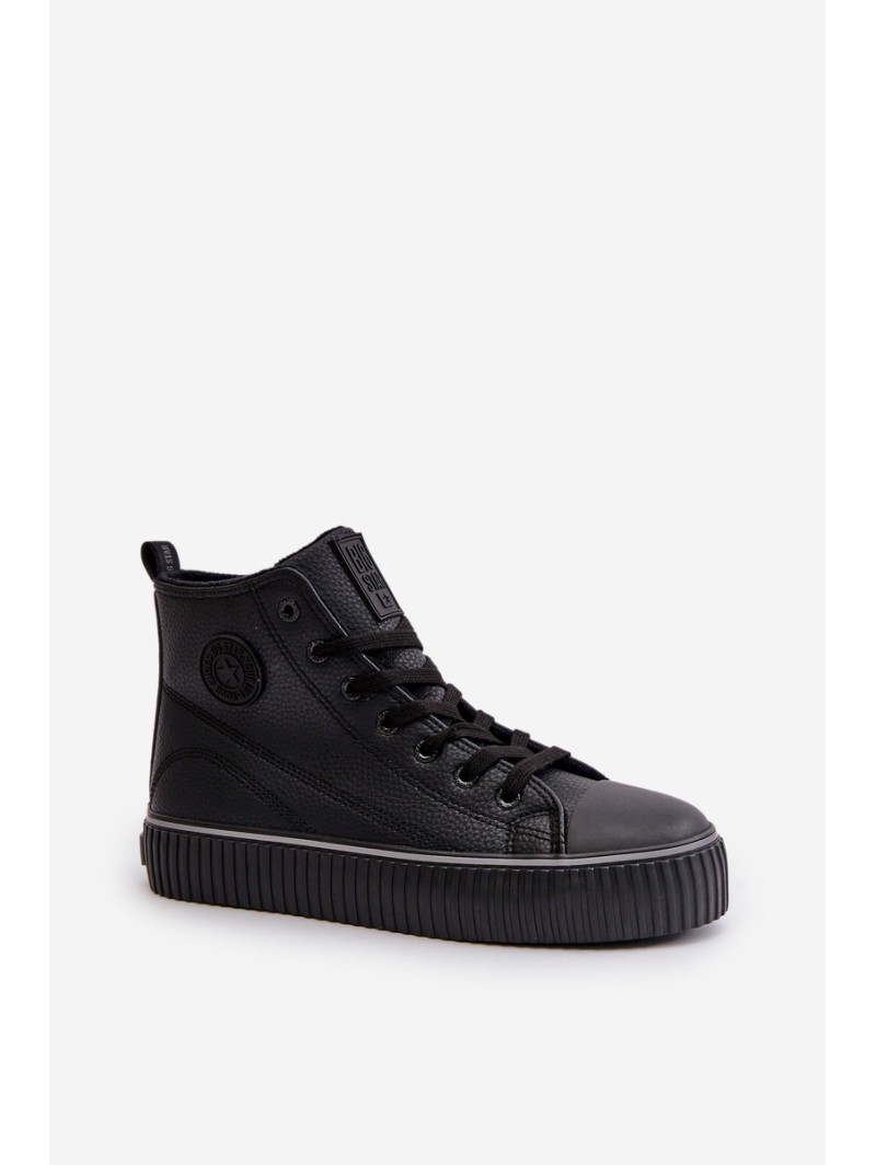 Women's Insulated Sneakers Made Of Eco Leather Big Star OO274790 Black