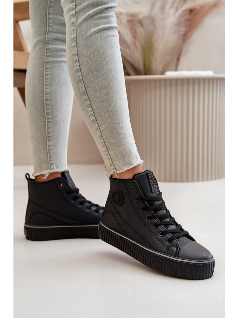 Women's Insulated Sneakers Made Of Eco Leather Big Star OO274790 Black