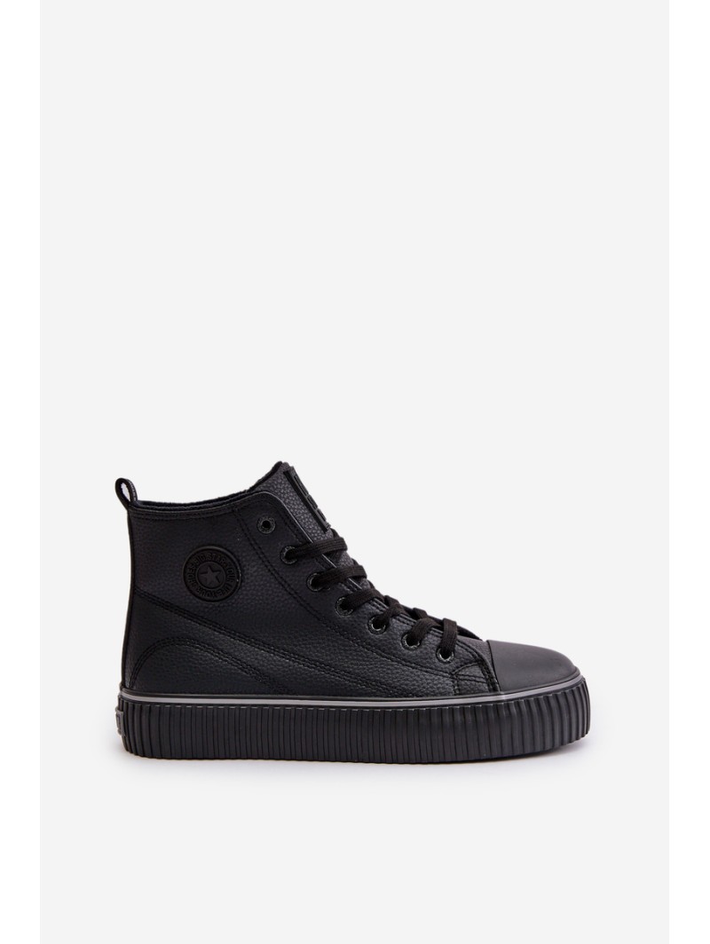 Women's Insulated Sneakers Made Of Eco Leather Big Star OO274790 Black
