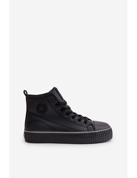 Women's Insulated Sneakers Made Of Eco Leather Big Star OO274790 Black