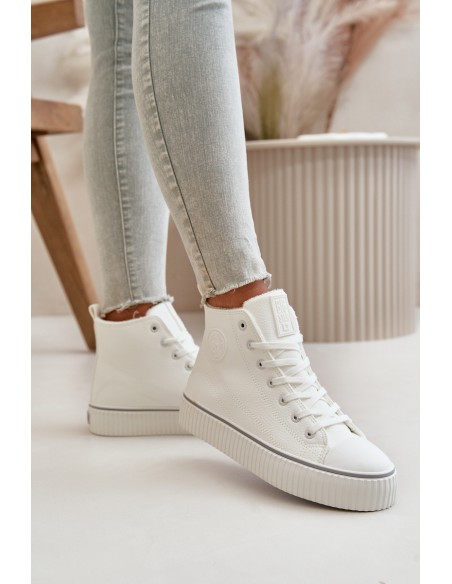 Women's Insulated Sneakers Made Of Eco Leather Big Star OO274788 White