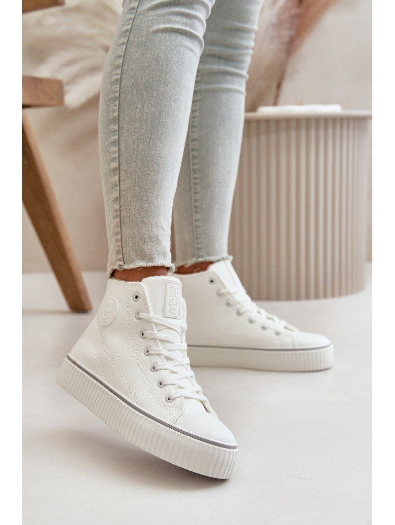 Women's Insulated Sneakers Made Of Eco Leather Big Star OO274788 White