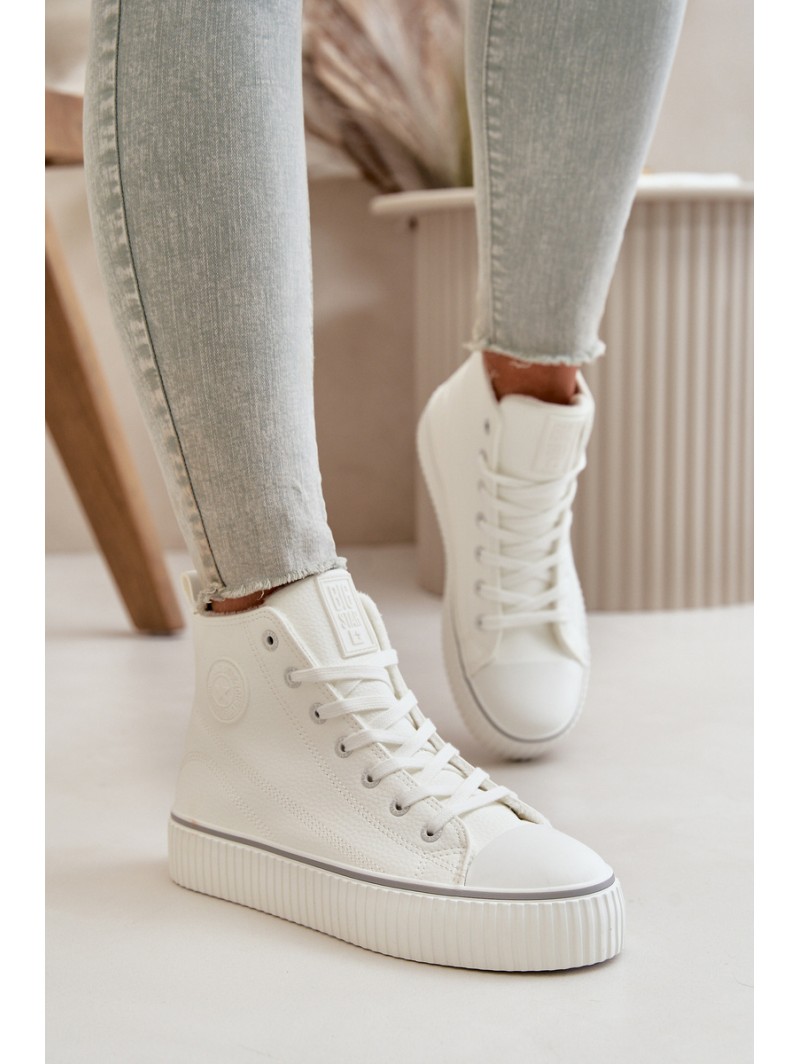 Women's Insulated Sneakers Made Of Eco Leather Big Star OO274788 White