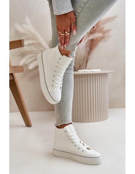 Women's Insulated Sneakers Made Of Eco Leather Big Star OO274788 White