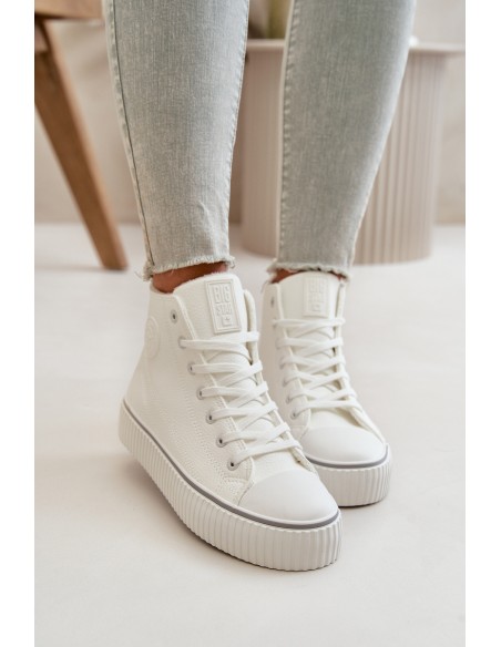 Women's Insulated Sneakers Made Of Eco Leather Big Star OO274788 White