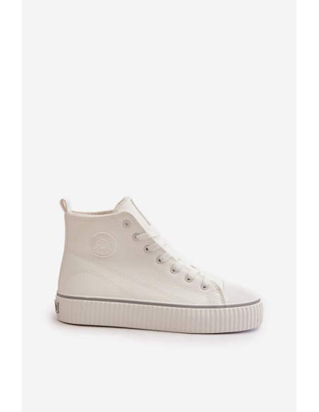 Women's Insulated Sneakers Made Of Eco Leather Big Star OO274788 White