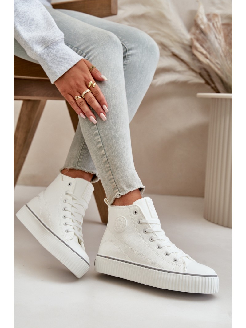 Women's Insulated Sneakers Made Of Eco Leather Big Star OO274788 White