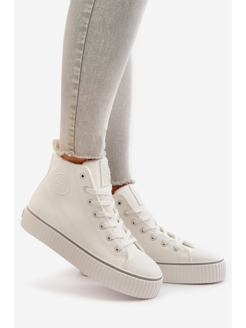 Women's Insulated Sneakers Made Of Eco Leather Big Star OO274788 White