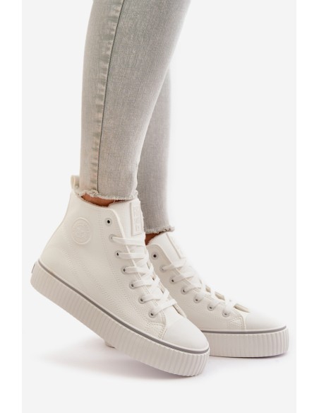 Women's Insulated Sneakers Made Of Eco Leather Big Star OO274788 White