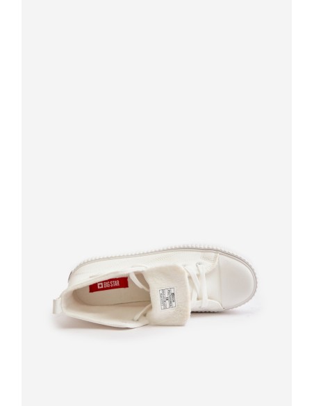 Women's Insulated Sneakers Made Of Eco Leather Big Star OO274788 White
