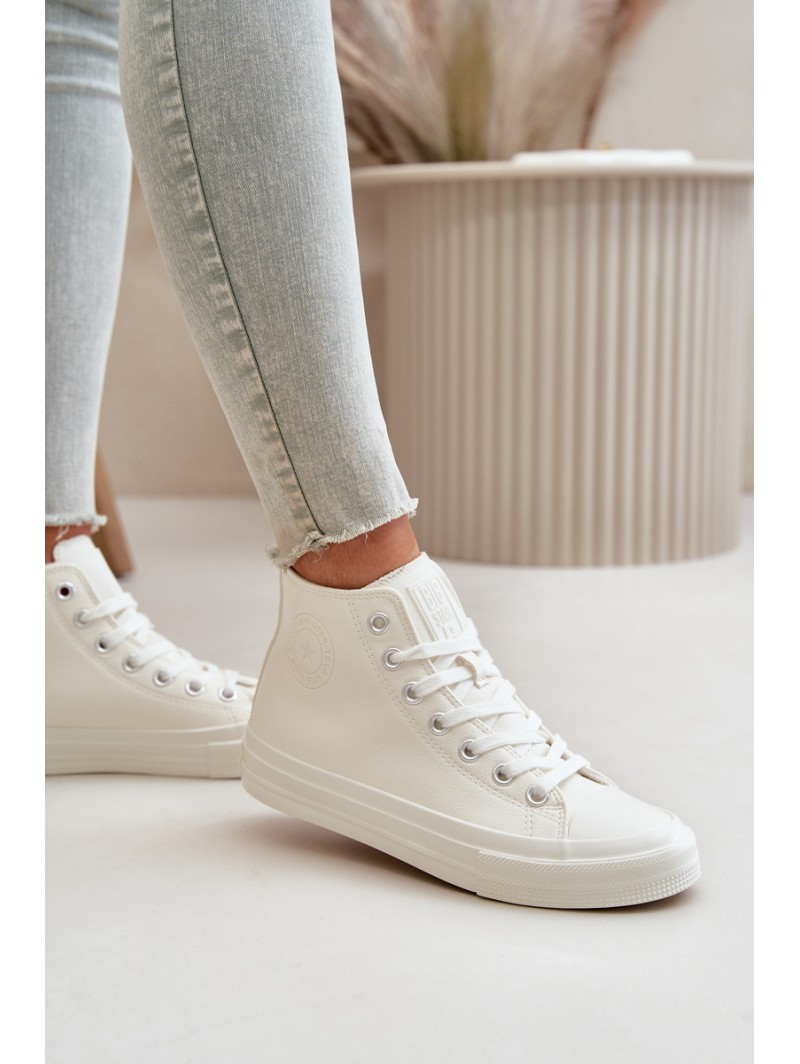 Women's Insulated Sneakers From Eco Leather White Big Star OO274932