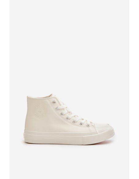 Women's Insulated Sneakers From Eco Leather White Big Star OO274932