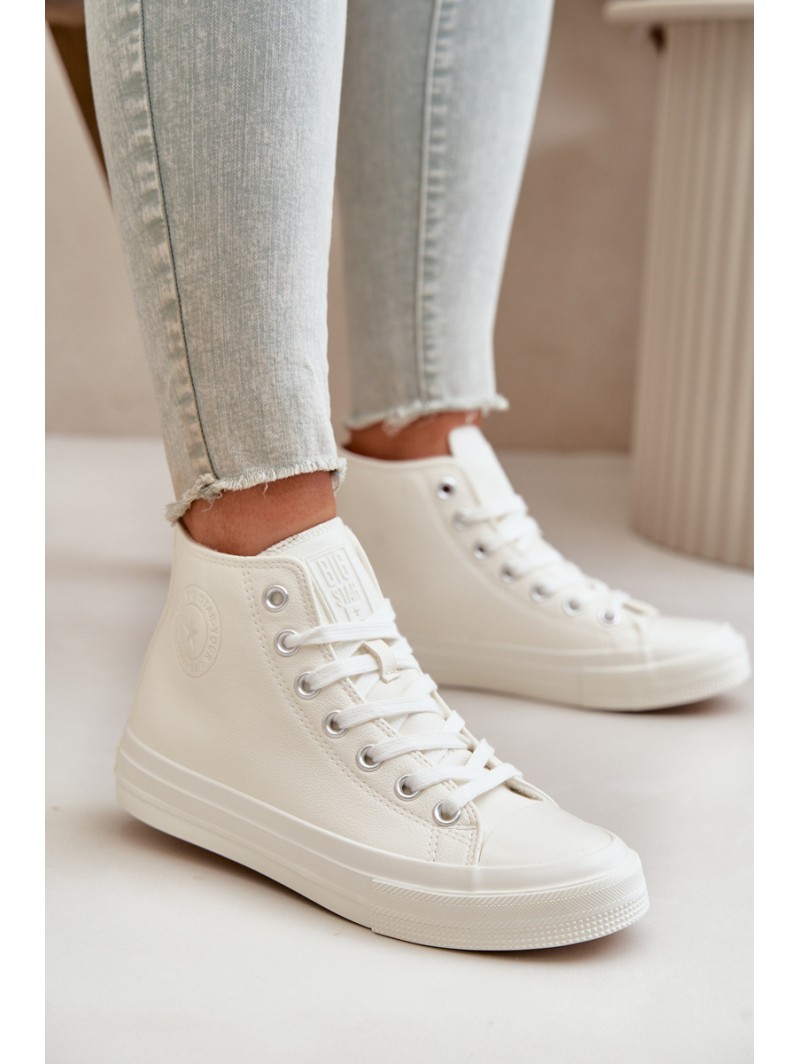 Women's Insulated Sneakers From Eco Leather White Big Star OO274932