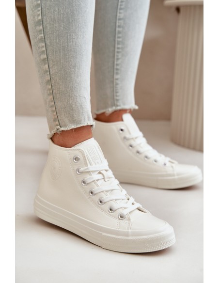 Women's Insulated Sneakers From Eco Leather White Big Star OO274932