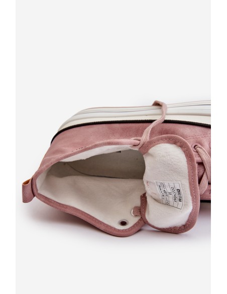 Warm Women's Platform Sneakers Eco Leather Big Star OO274068 Pink
