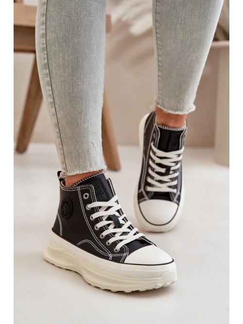 Warm Women's Platform Sneakers Eco Leather Big Star OO274068 Pink