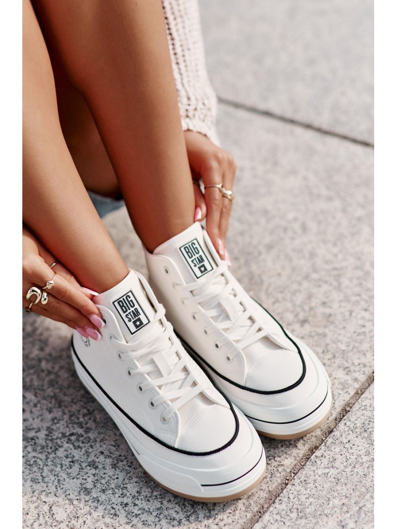 Warm Women's Sneakers On Platform Eco Leather Big Star OO274061 White