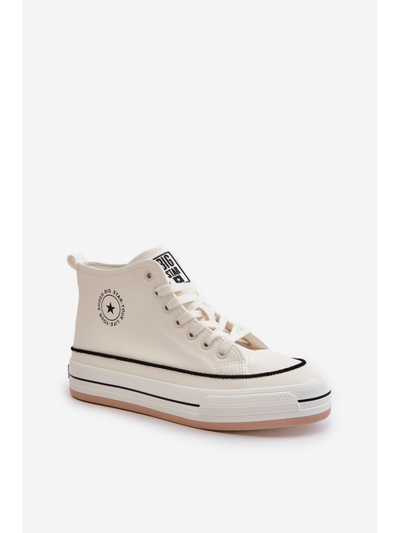 Warm Women's Sneakers On Platform Eco Leather Big Star OO274061 White