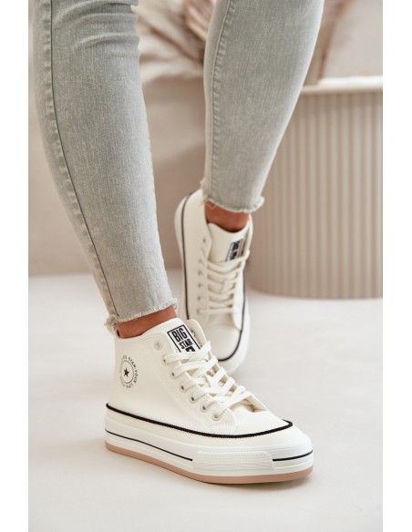 Warm Women's Sneakers On Platform Eco Leather Big Star OO274061 White