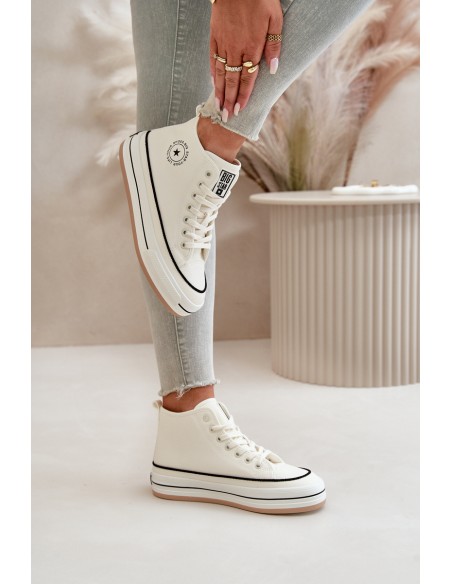 Warm Women's Sneakers On Platform Eco Leather Big Star OO274061 White