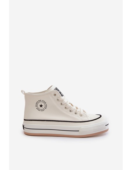 Warm Women's Sneakers On Platform Eco Leather Big Star OO274061 White
