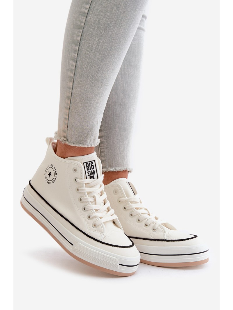 Warm Women's Sneakers On Platform Eco Leather Big Star OO274061 White