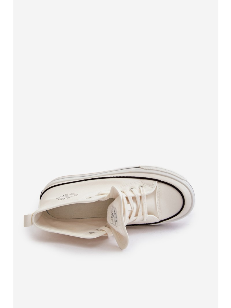 Warm Women's Sneakers On Platform Eco Leather Big Star OO274061 White