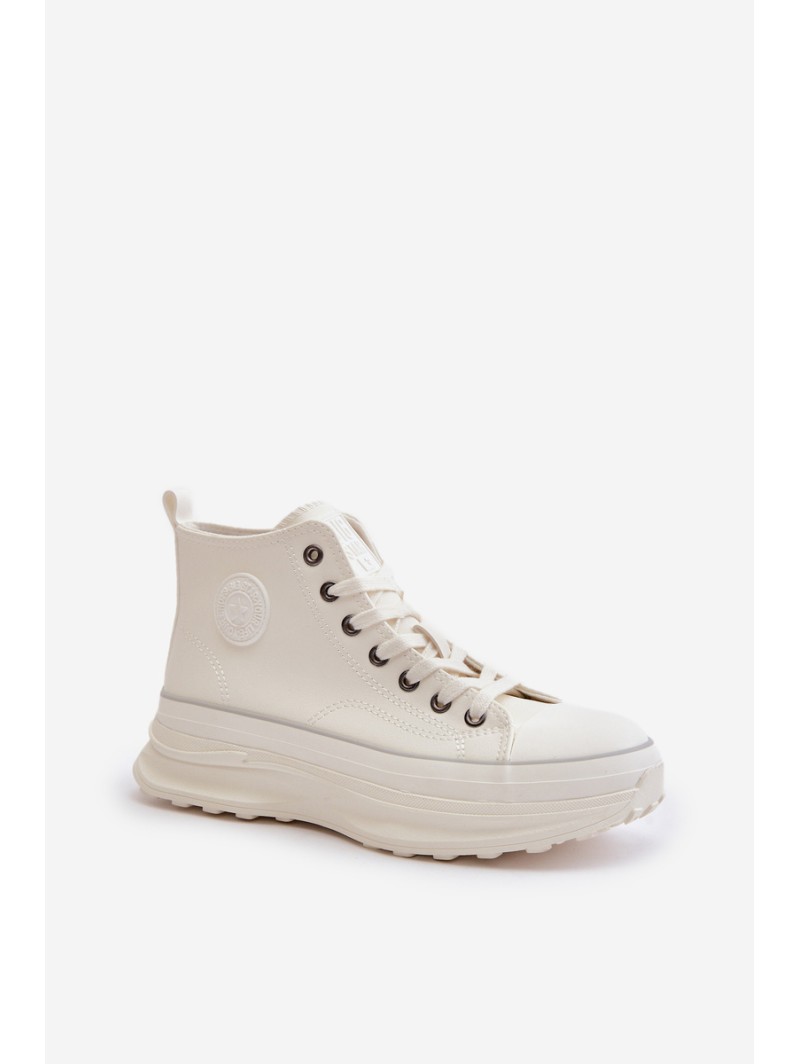 Women's Platform Sneakers Eco Leather Big Star OO274064 White