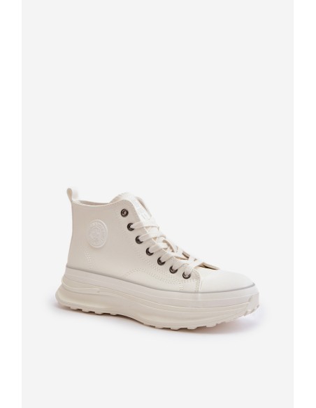 Women's Platform Sneakers Eco Leather Big Star OO274064 White