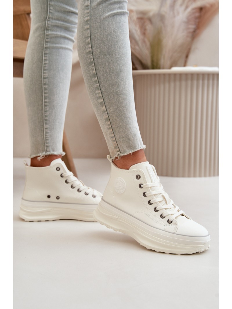 Women's Platform Sneakers Eco Leather Big Star OO274064 White