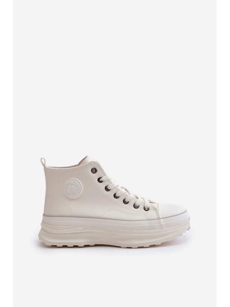 Women's Platform Sneakers Eco Leather Big Star OO274064 White