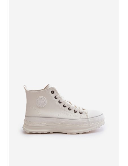 Women's Platform Sneakers Eco Leather Big Star OO274064 White