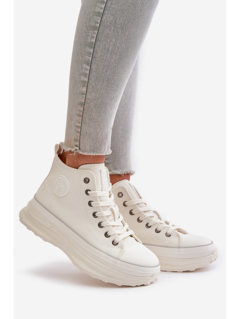 Women's Platform Sneakers Eco Leather Big Star OO274064 White