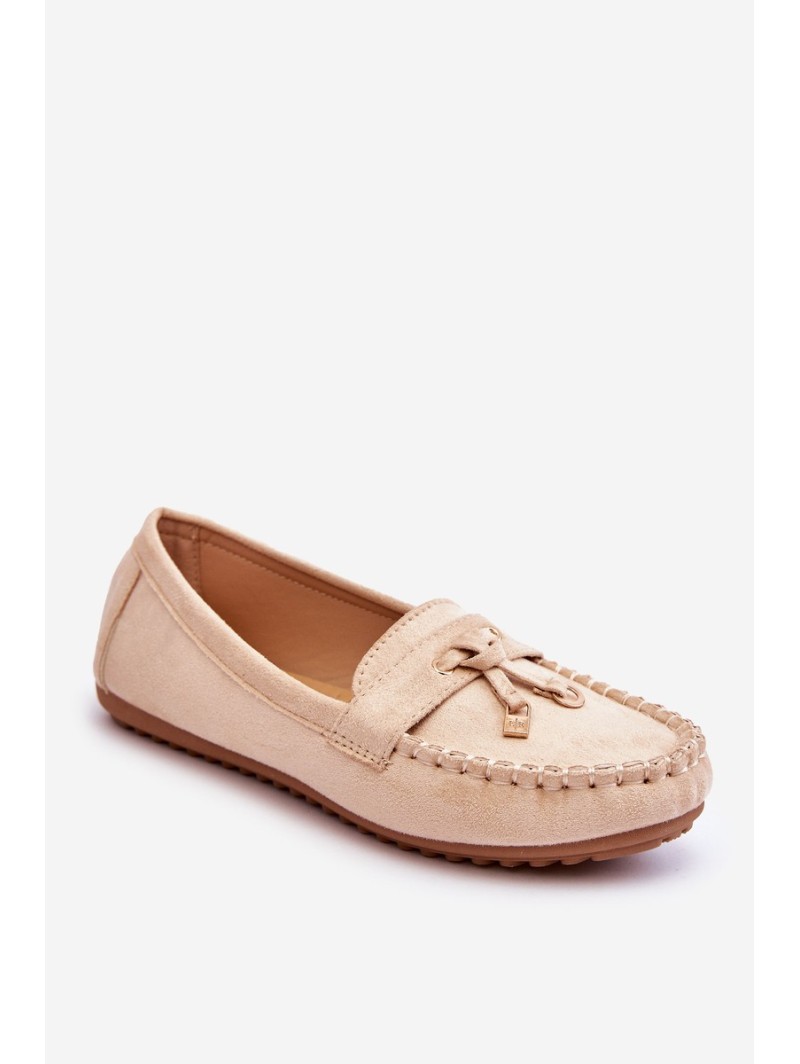 Classic Suede Loafers Beige Good Time