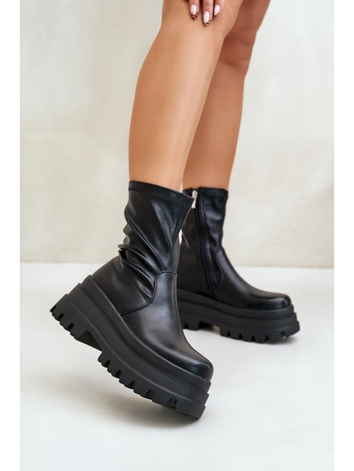 Boots On Massive Platform Black Florinara 2