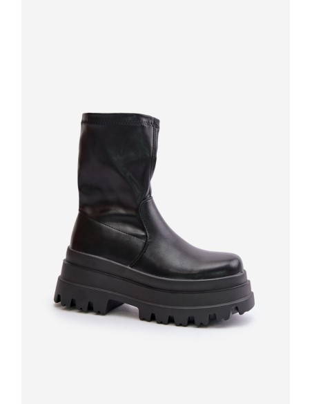 Boots On Massive Platform Black Florinara
