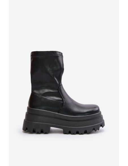 Boots On Massive Platform Black Florinara