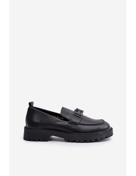 Ladies Eco Leather Moccasins Vinceza 62187 Black