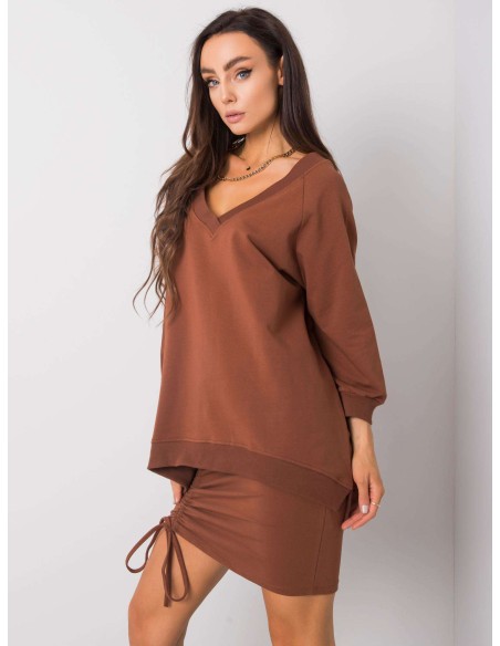 Bluza-RV-BL-5676.09-ciemny brązowy